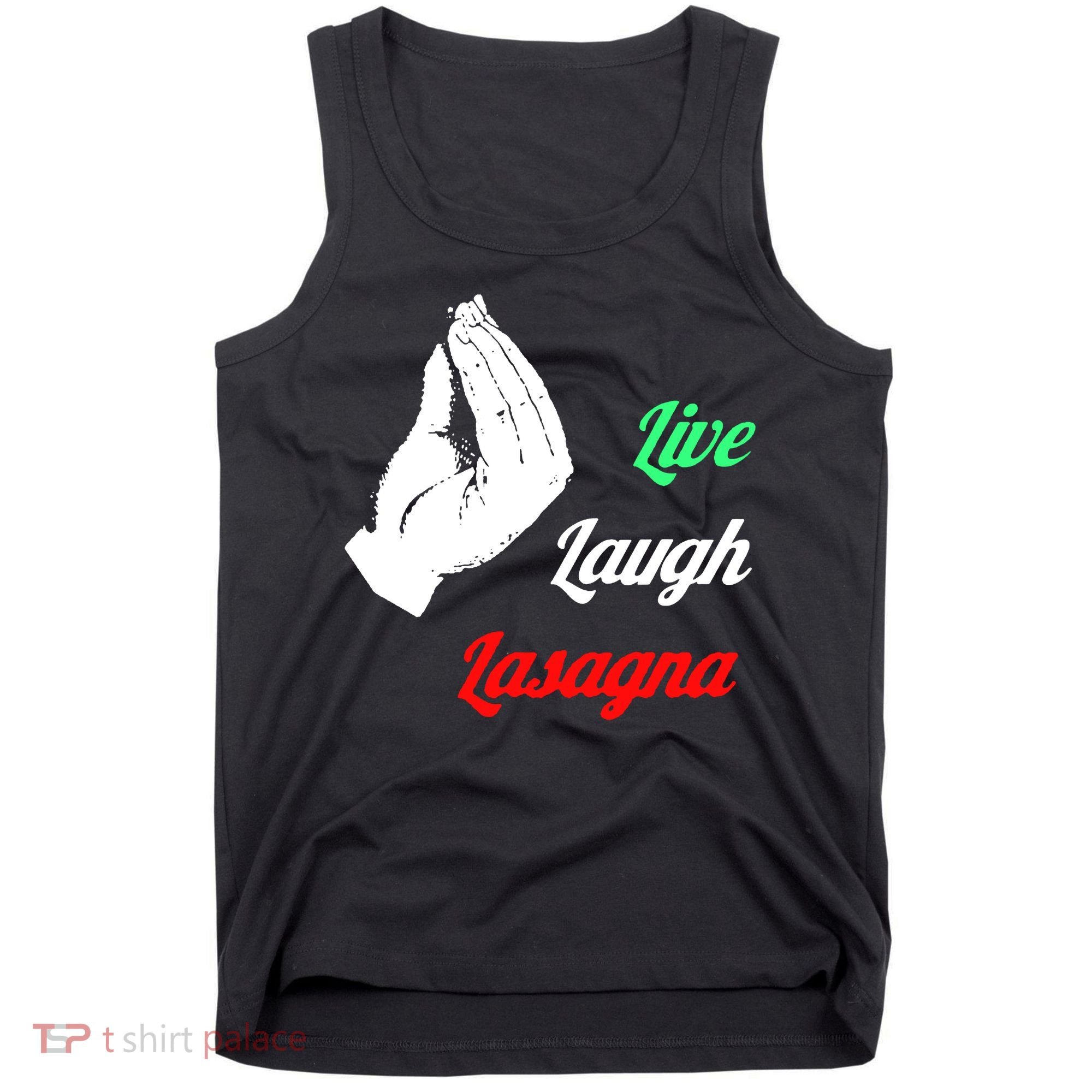 Live Laugh Lasagna Lover Funny Tank Top