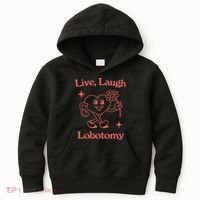 Live Laugh Lobotomy Kids Hoodie thumb 0