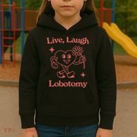 Live Laugh Lobotomy Kids Hoodie thumb 3