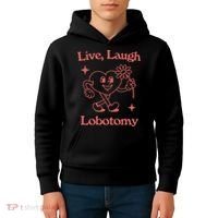 Live Laugh Lobotomy Kids Hoodie thumb 4