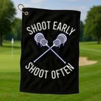 Lax Lacrosse Long Sleeve Golf Towel thumb 1