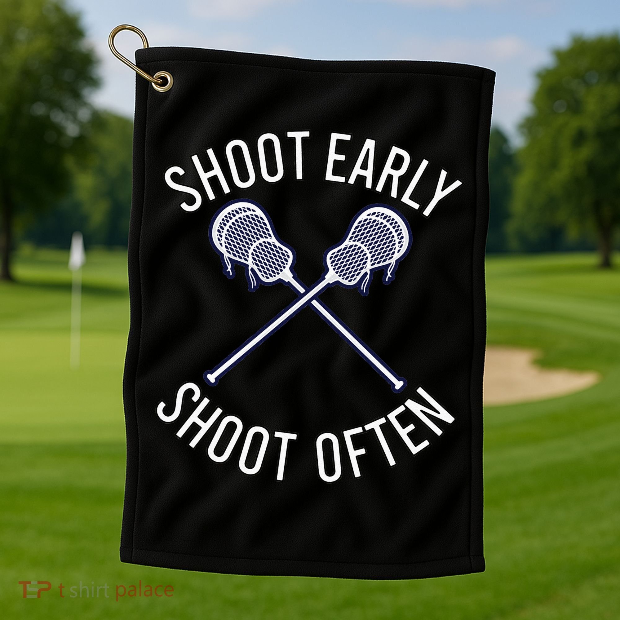 Lax Lacrosse Long Sleeve Golf Towel