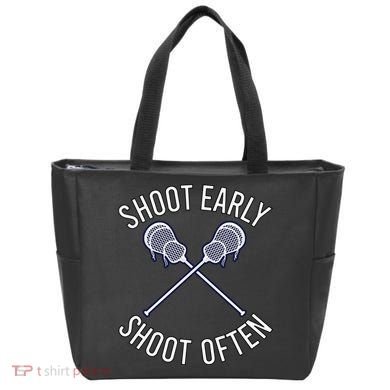 Lax Lacrosse Long Sleeve Tote Bag