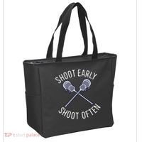 Lax Lacrosse Long Sleeve Tote Bag thumb 2