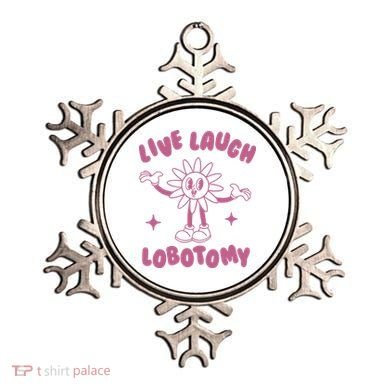 Live Laugh Lobotomy Vintage Cartoon Weird Ornament