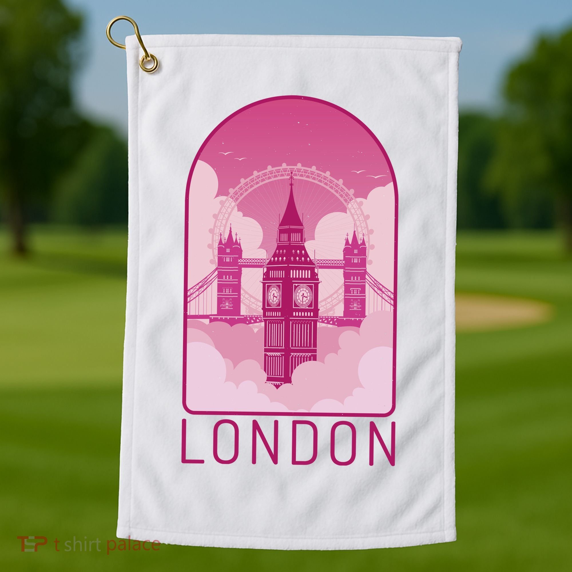 London Landmark Golf Towel