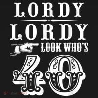 Lordy, Lordy Look Who's 40 Years Old Funny 40th Birthday Women's Tank Top thumb 5