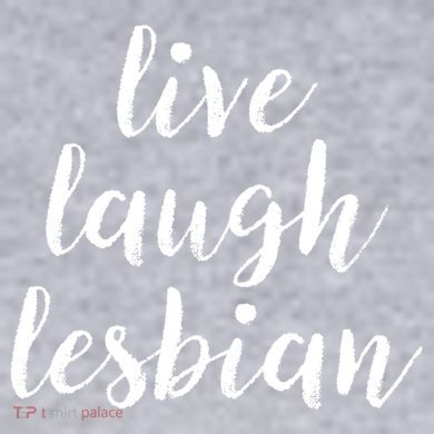 Live Laugh Lesbian Women's Racerback Cropped Tank