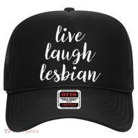 Live Laugh Lesbian Hat thumb 0