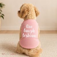 Live Laugh Lesbian Doggie Tank thumb 2