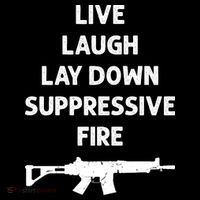 Live Laugh Lay Down Suppressive Fire Shirt Best Gift For Gun Lovers Stripe Pom Pom Beanie thumb 2