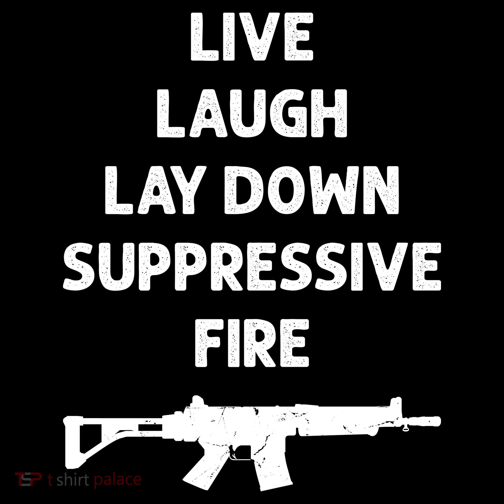 Live Laugh Lay Down Suppressive Fire Shirt Best Gift For Gun Lovers Stripe Pom Pom Beanie