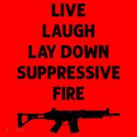 Live Laugh Lay Down Suppressive Fire Shirt Best Gift For Gun Lovers Santa Hat thumb 1