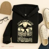 Live. Laugh. Lurk Mothman Hoodie thumb 4