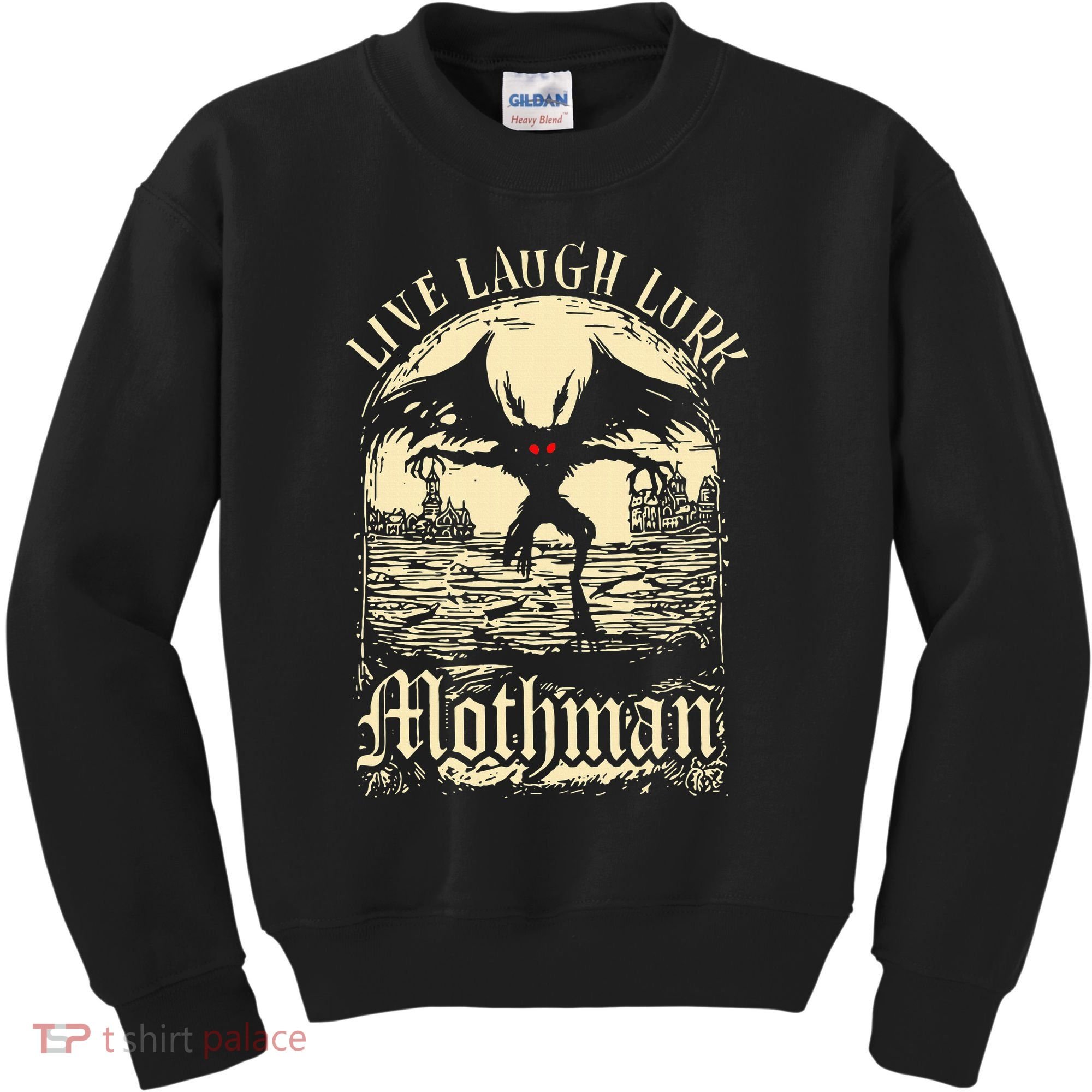 Live. Laugh. Lurk Mothman Kids Sweatshirt