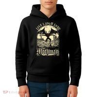 Live. Laugh. Lurk Mothman Kids Hoodie thumb 4