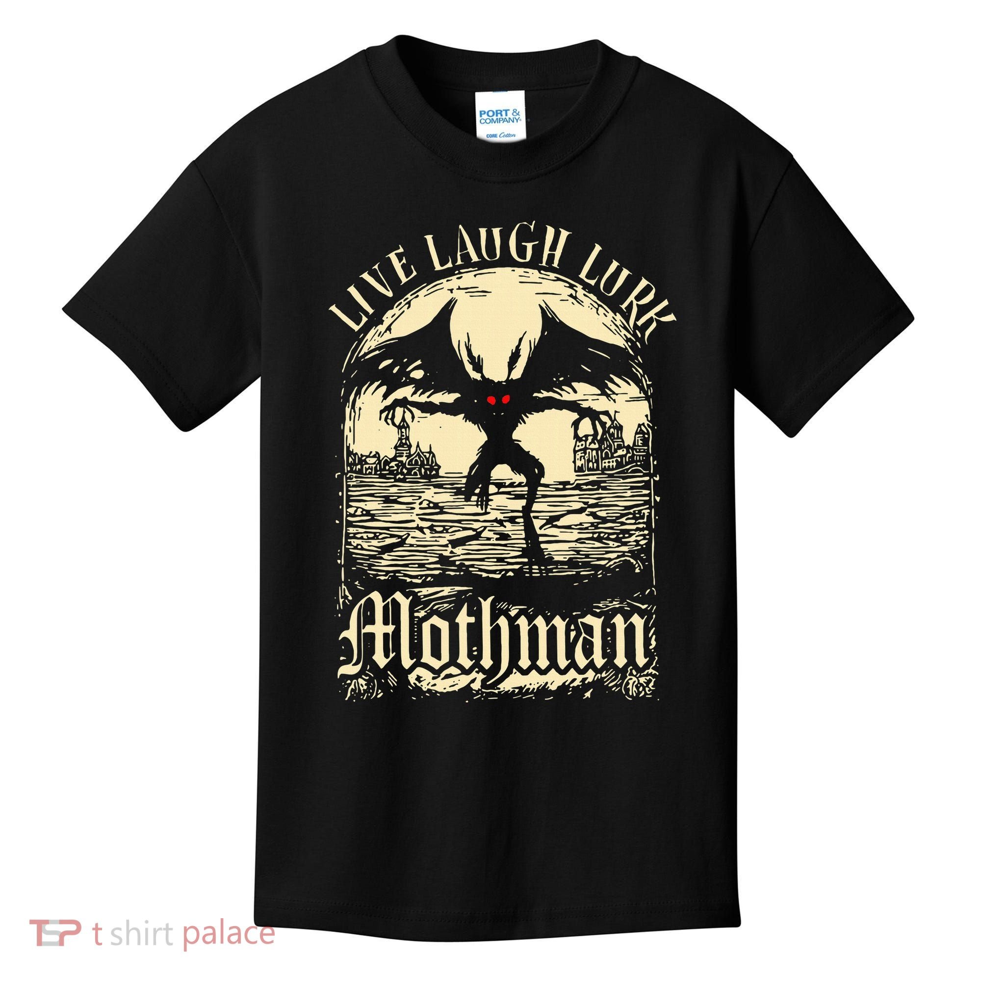 Live. Laugh. Lurk Mothman Kids T-Shirt