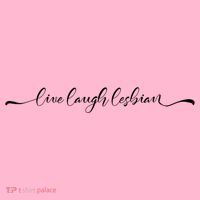 Live Laugh Lesbian Pride Tee Pride Adult Mousepad thumb 1