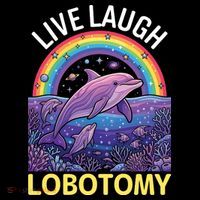 Live Laugh Lobotomy Doggie Tank thumb 4