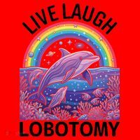 Live Laugh Lobotomy Santa Hat thumb 1