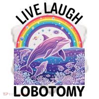 Live Laugh Lobotomy Ceramic Ornament thumb 2