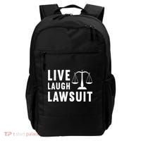 Live Laugh Lawsuit Litigator Lawyer Attorney Backpack thumb 0