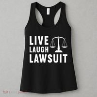 Live Laugh Lawsuit Litigator Lawyer Attorney Women's Tank Top thumb 3