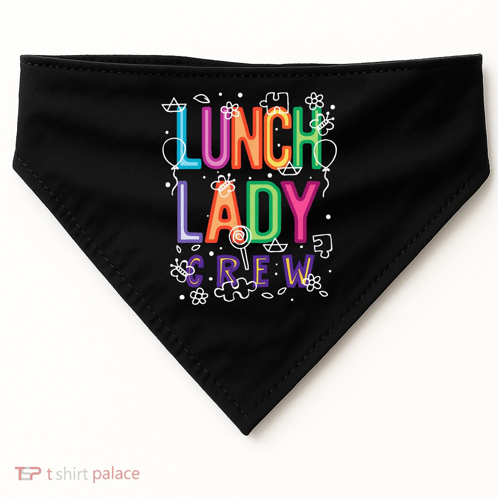Lunch Lady USA-Made Doggie Bandana
