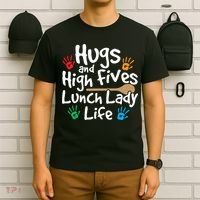 Lunch Lady Life Cafeteria Worker Costume - Lunch Lady T-Shirt thumb 6