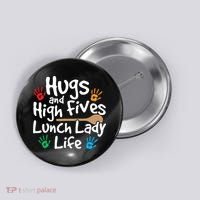 Lunch Lady Life Cafeteria Worker Costume - Lunch Lady Button thumb 0