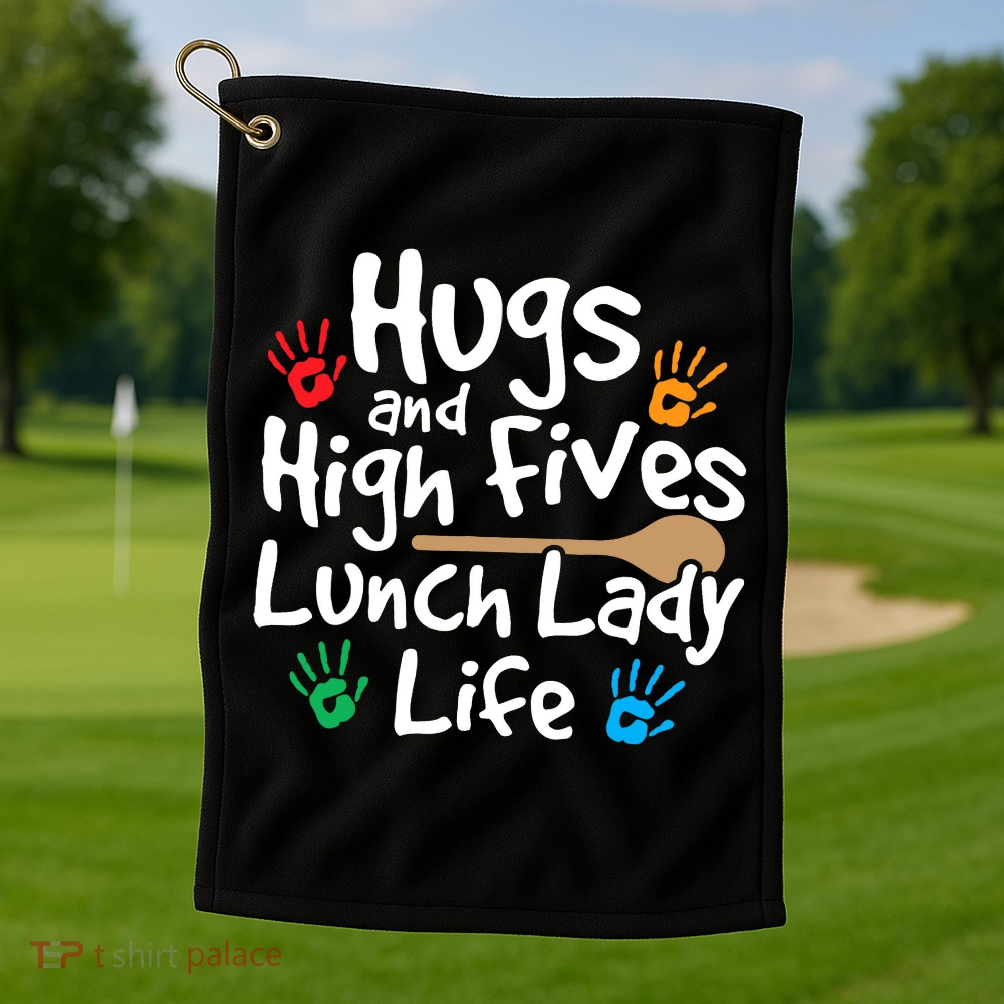 Lunch Lady Life Cafeteria Worker Costume - Lunch Lady Golf Towel