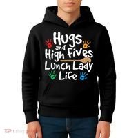 Lunch Lady Life Cafeteria Worker Costume - Lunch Lady Kids Hoodie thumb 4