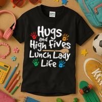 Lunch Lady Life Cafeteria Worker Costume - Lunch Lady Kids T-Shirt thumb 3