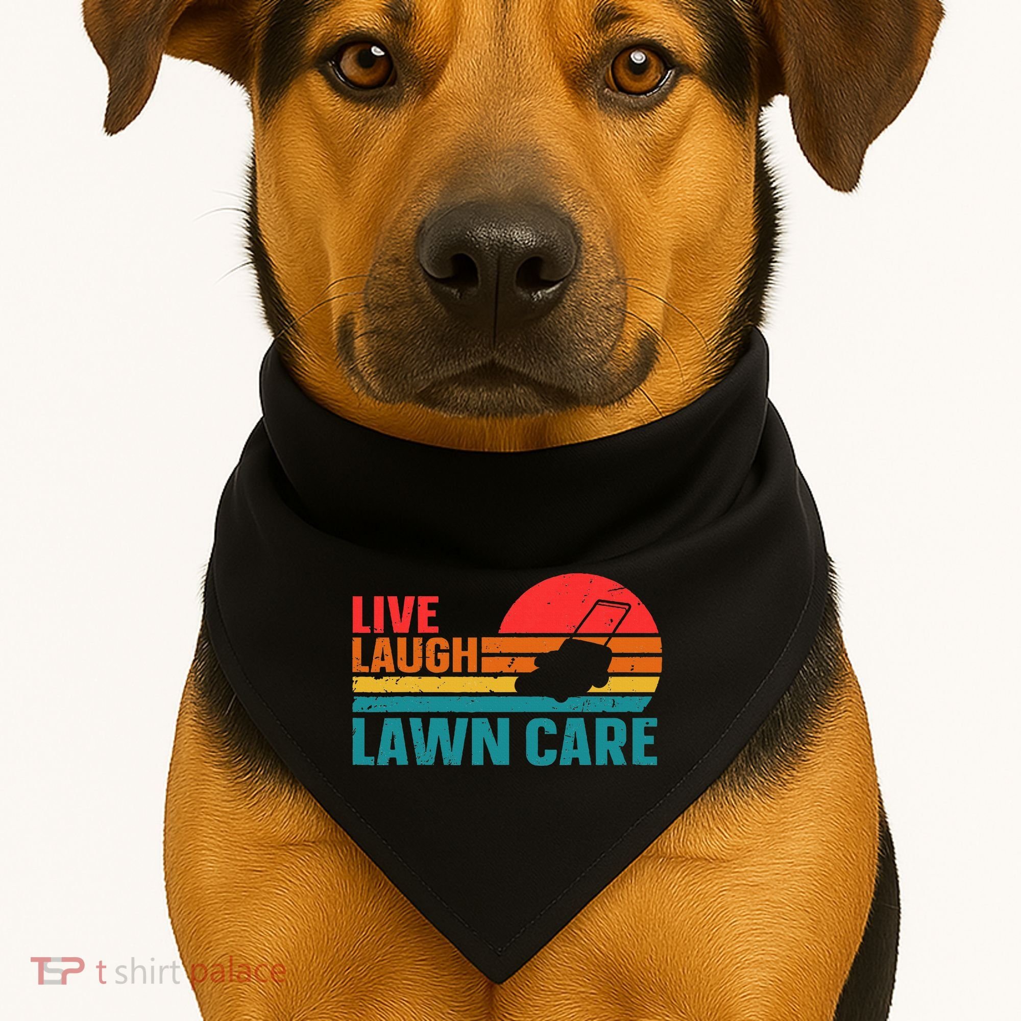 Live Laugh Lawn Care USA-Made Doggie Bandana
