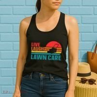 Live Laugh Lawn Care Women's Tank Top thumb 2