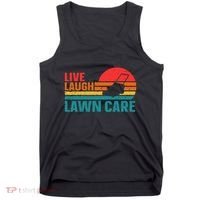 Live Laugh Lawn Care Tank Top thumb 0
