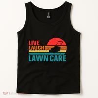 Live Laugh Lawn Care Tank Top thumb 2