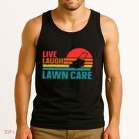 Live Laugh Lawn Care Tank Top thumb 3