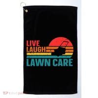 Live Laugh Lawn Care Golf Towel thumb 0