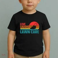 Live Laugh Lawn Care Toddler T-Shirt thumb 2