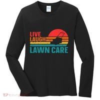 Live Laugh Lawn Care Women's Long Sleeve Shirt thumb 0
