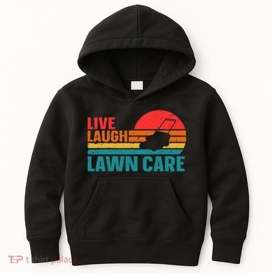 Live Laugh Lawn Care Kids Hoodie