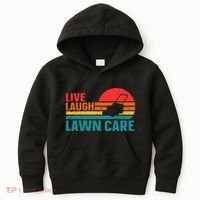 Live Laugh Lawn Care Kids Hoodie thumb 0