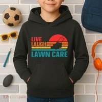 Live Laugh Lawn Care Kids Hoodie thumb 2