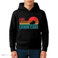 Live Laugh Lawn Care Kids Hoodie thumb 4