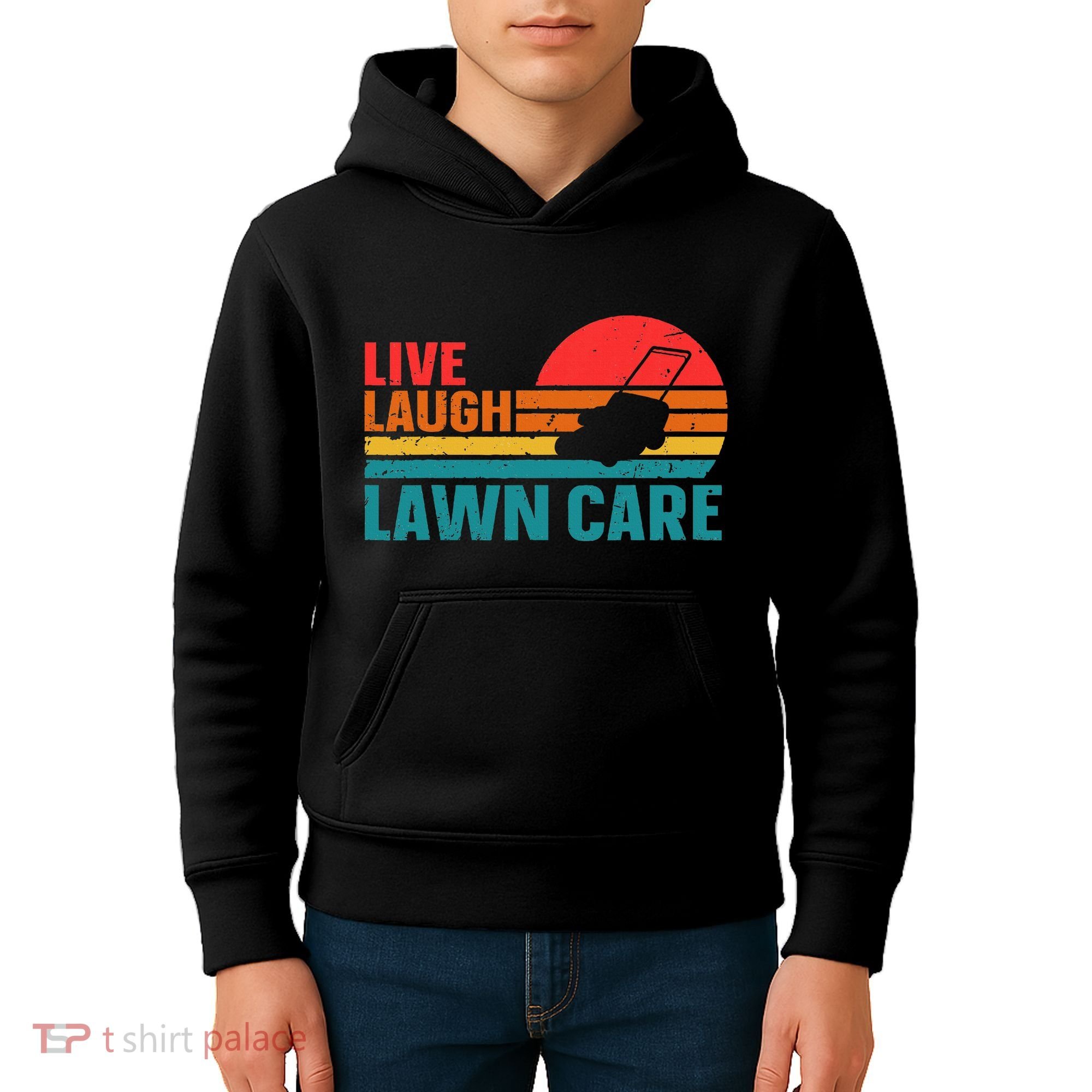 Live Laugh Lawn Care Kids Hoodie