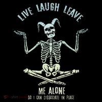 Live Laugh Leave Me Alone So I Can Dissociate In Peace Baby Bodysuit thumb 2