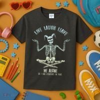Live Laugh Leave Me Alone So I Can Dissociate In Peace Kids T-Shirt thumb 3