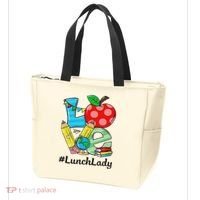 Love Lunch Lady Apples Back To School Cafeteria Worker Tote Bag thumb 3