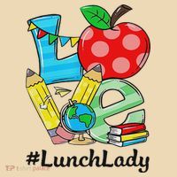 Love Lunch Lady Apples Back To School Cafeteria Worker Tote Bag thumb 4